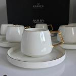 Ceramic Teacup & Catchall Saucer Set