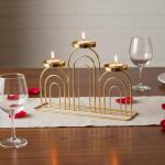 The Arch-Line Triple Candelabra