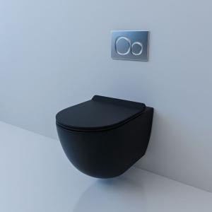 Nocturne™ Obsidian Rimless Wall-Hung Toilet & Concealed Flush System