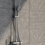 Aether Flow Gunmetal Digital Thermostatic Shower Column