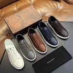 PRADA District Dual-Texture Monochromatic Low-Top Trainer