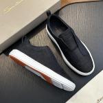 PRADA District Dual-Texture Monochromatic Low-Top Trainer