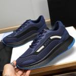 BOSS Men's Titanium Low-Top Mesh & Suede Hybrid Runner