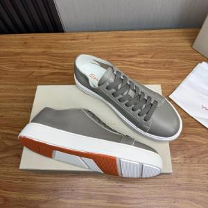 The Meridian Pebble-Grain Bi-Color Low Sneaker