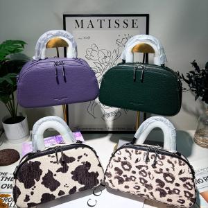 Aveline Pebble-Grain Bowling Satchel