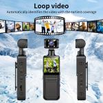 4K HD Handheld Pocket Camera 180 ° Rotating Mini Portable Camera Wearable Night Vision Outdoor sports camera