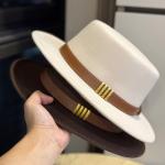 FRENCH STYLE WOOLEN HAT WITH BROWN BELT