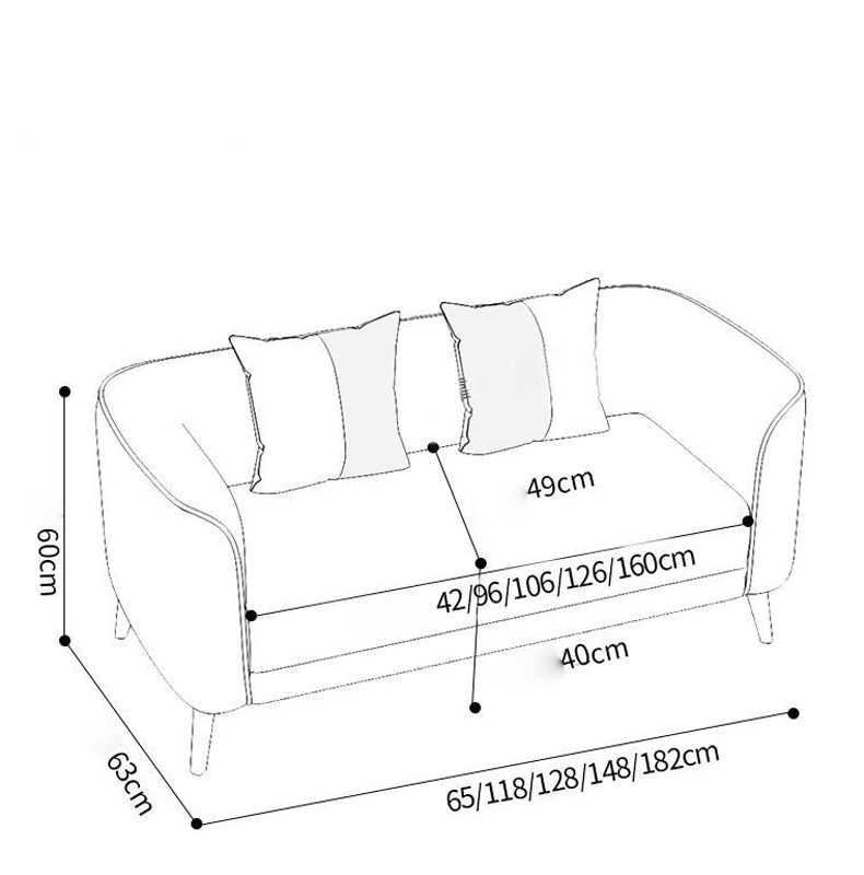 Bedroom and Living Room Cat Scratch Leather Sofa 1G GHC 560