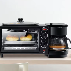 家用多功能自动烹饪三合一早餐机 电动三合一早餐机